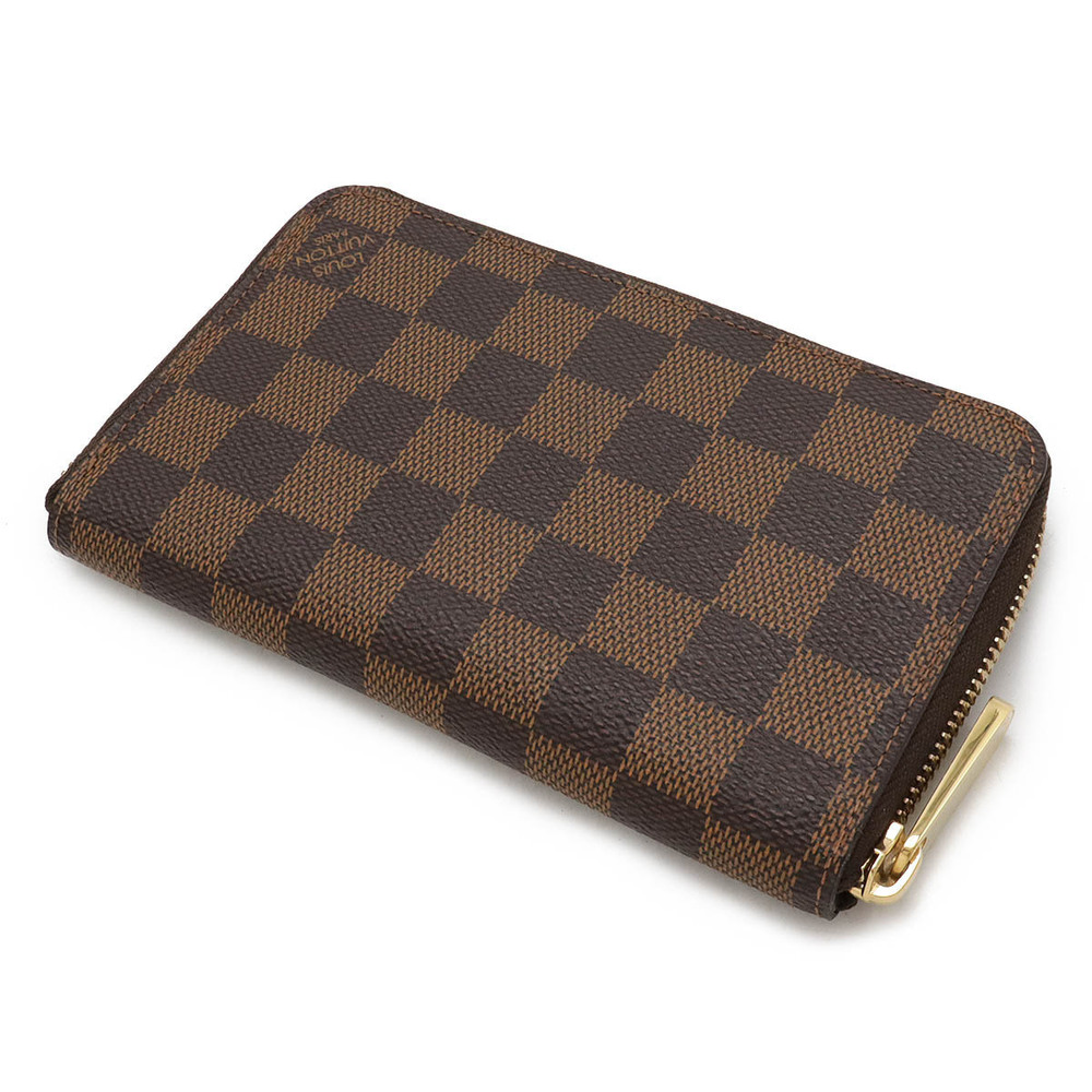 Louis Vuitton Round Wallet Damier Compact Zipper Zippy Brown
